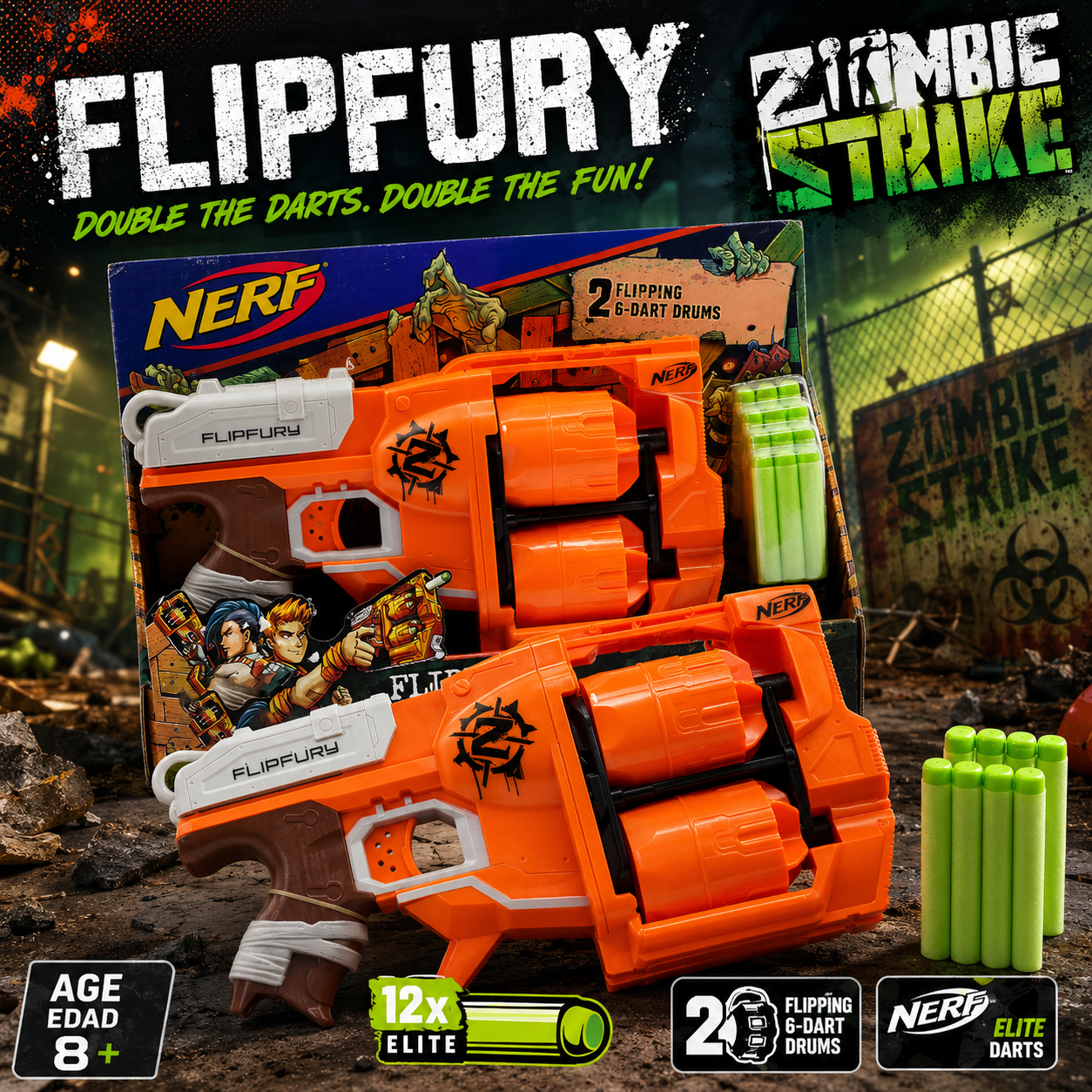 Nerf Zombie Strike FlipFury Blaster