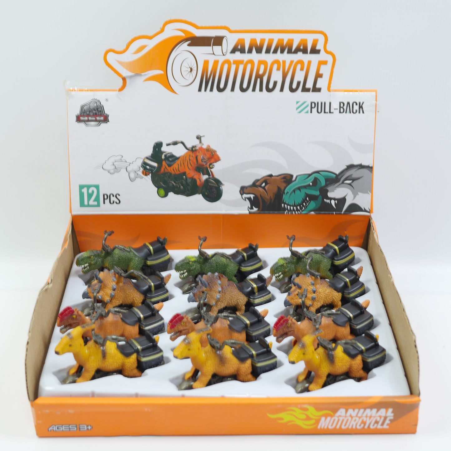 Pull-Back Animal Motorbike - Assorted Design - for Kids
