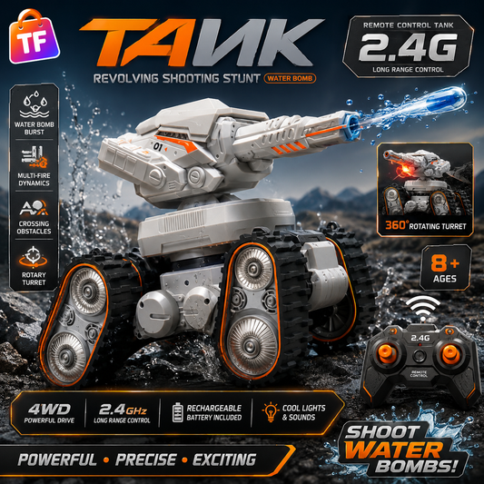 Remote Control Power Spin Tank with USB Cable