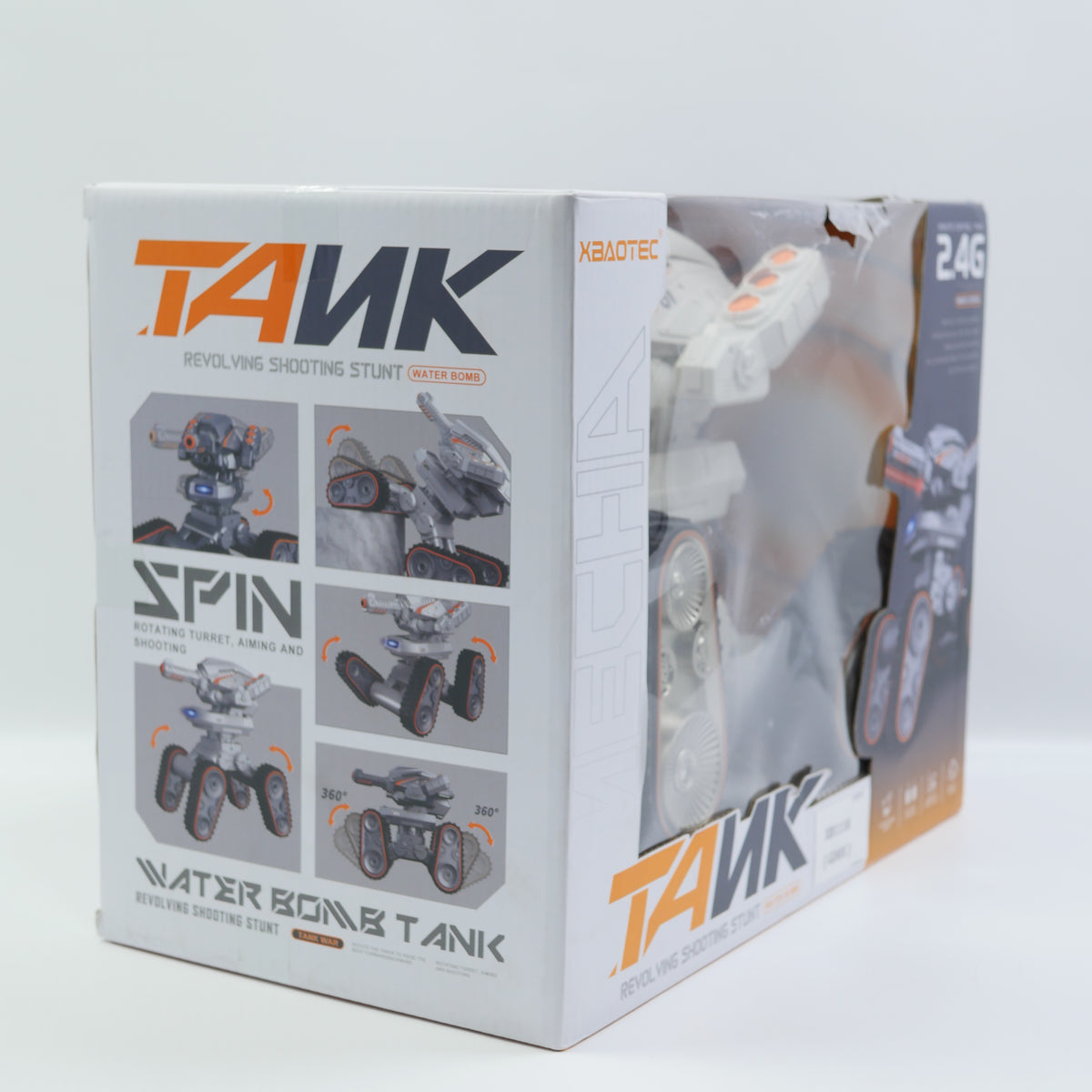 Remote Control Power Spin Tank with USB Cable