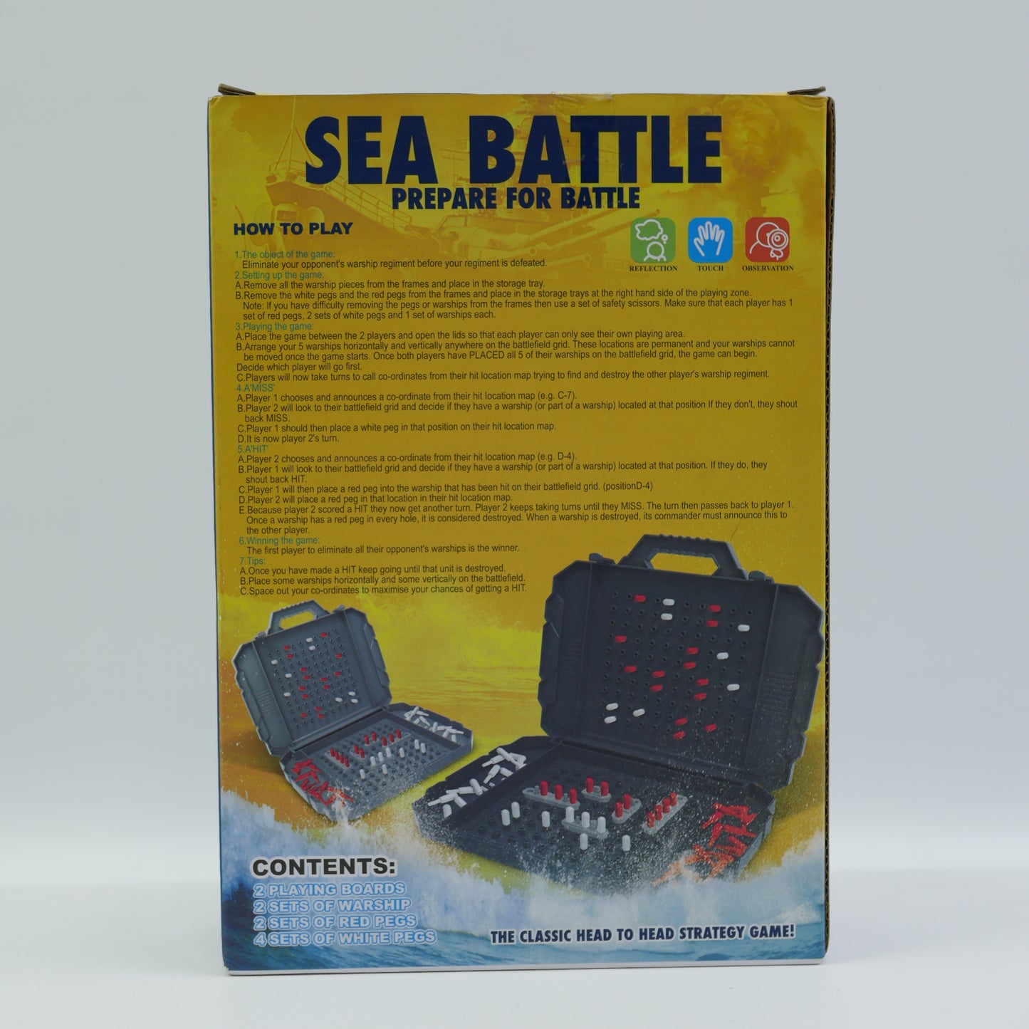 Sea Battle Strategy Board Game - Age 4+