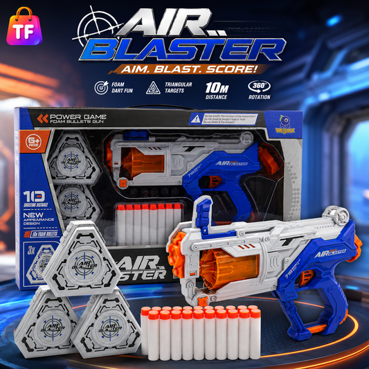 Soft Dart Air Blaster - Blue - Age 5+