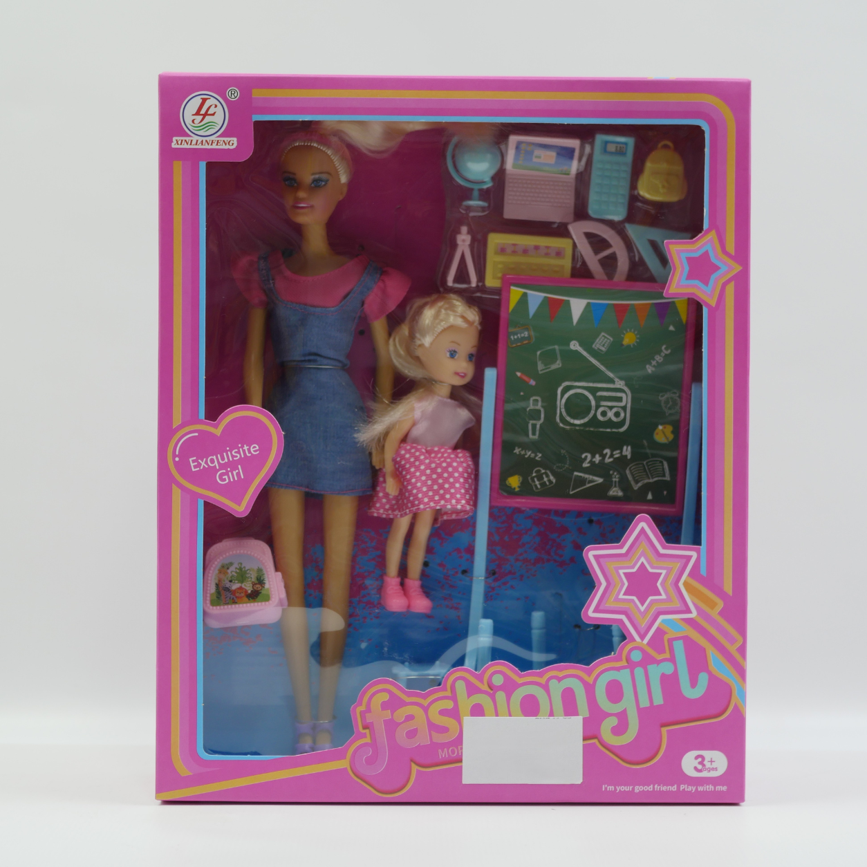 Teacher Fashion Doll with Mini Doll - 11.5 Inch - Age 3+
