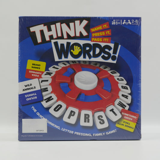 Think Words Letter Matching Board Game