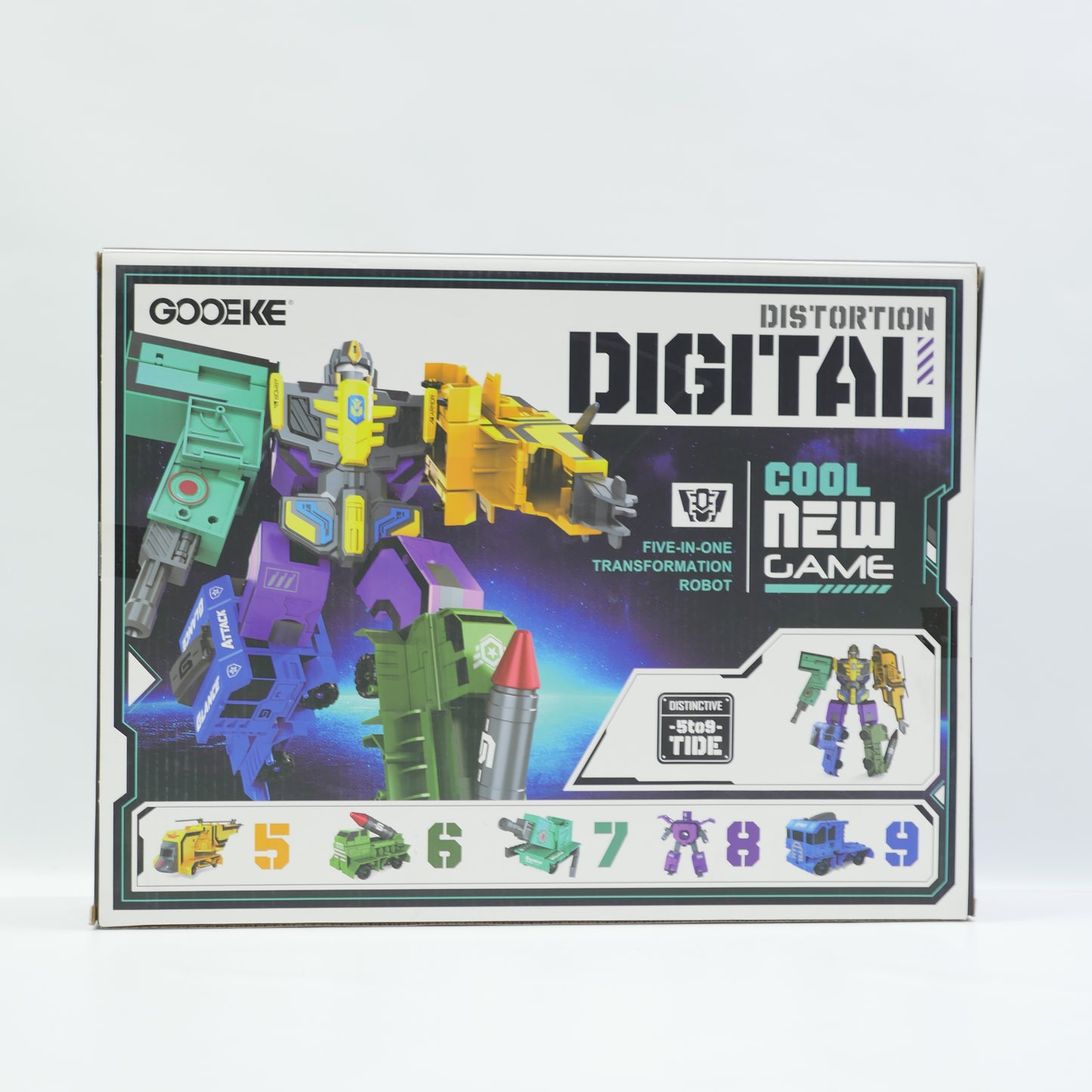 Transforming Number Robot Set