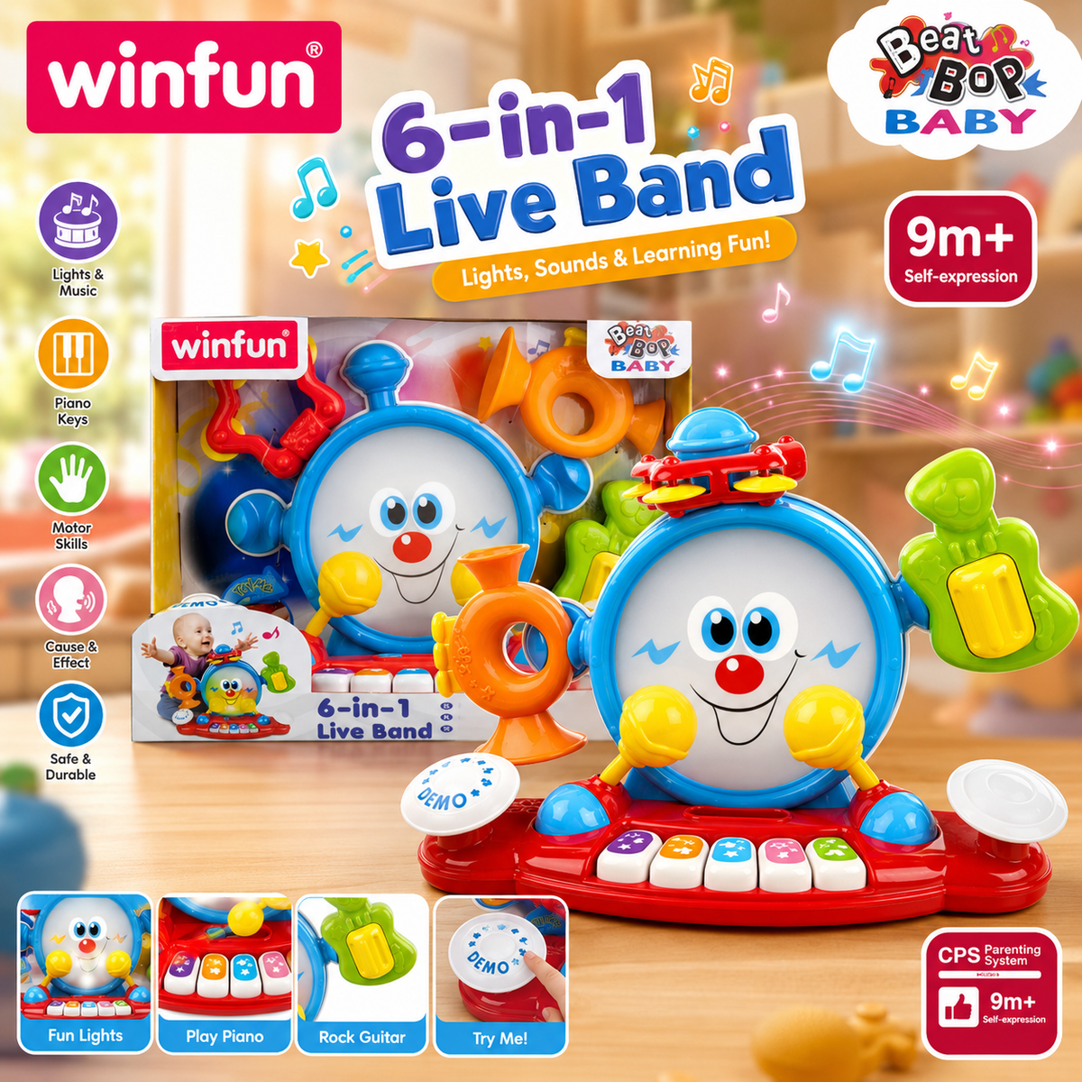 Winfun 6-In-1 Live Band Set