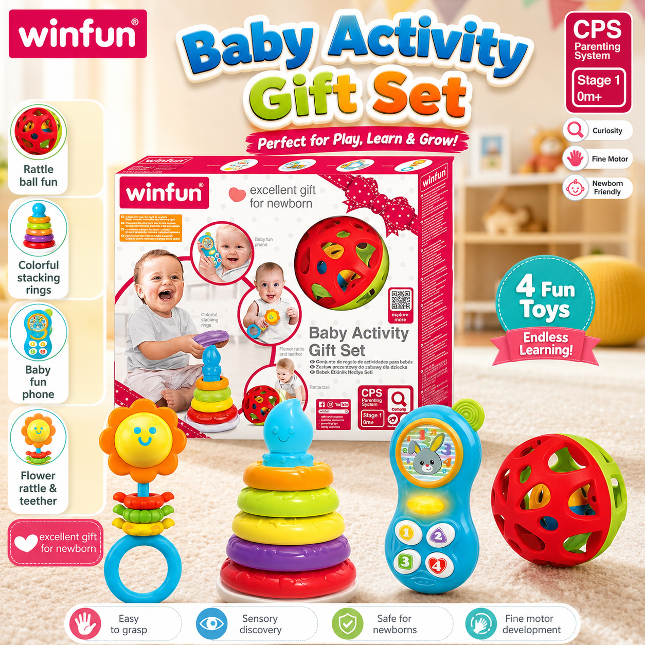 Winfun Baby Activity Gift Set