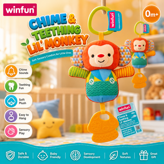 Winfun Chime Teething Lil Monkey