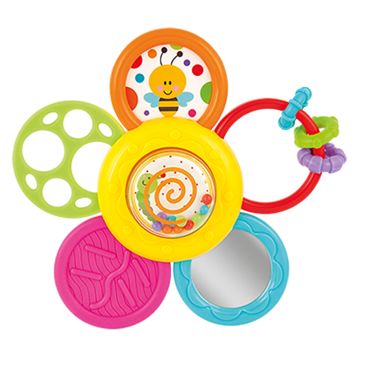 Winfun Daisy Spin Rattle N Teether