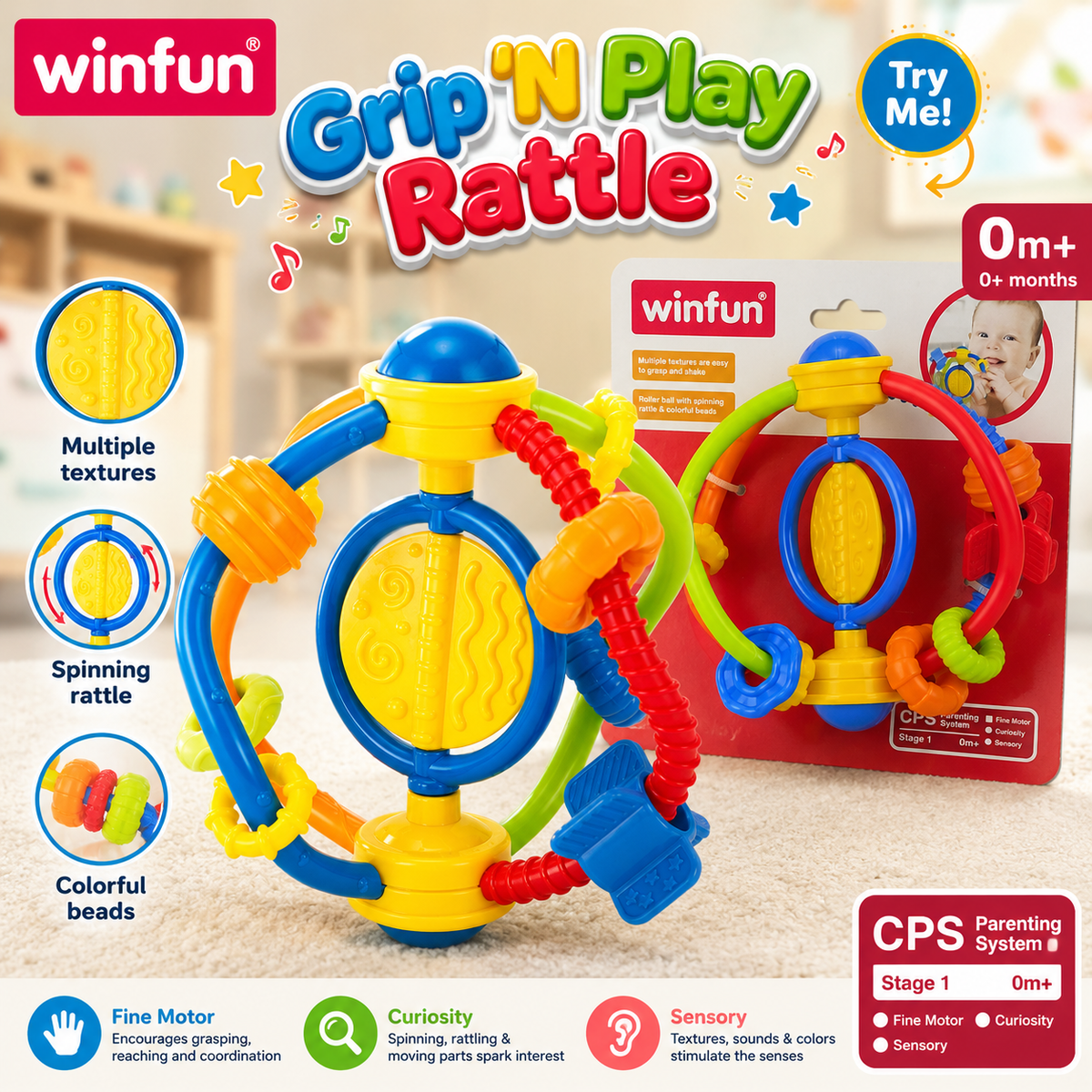 Winfun Grip N Play Rattle