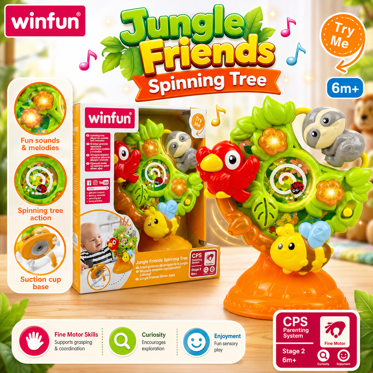 Winfun Jungle Friends Spinning Tree