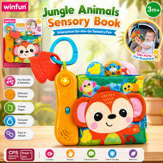 Winfun Jungle Pals Sensory Book