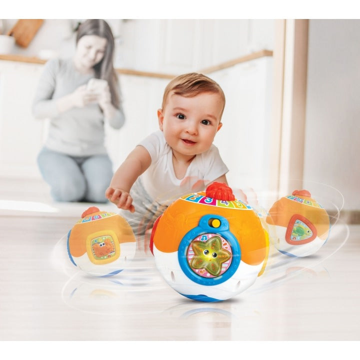 WinFun Roll 'N Learn Activity Ocean Ball with Lights & Music