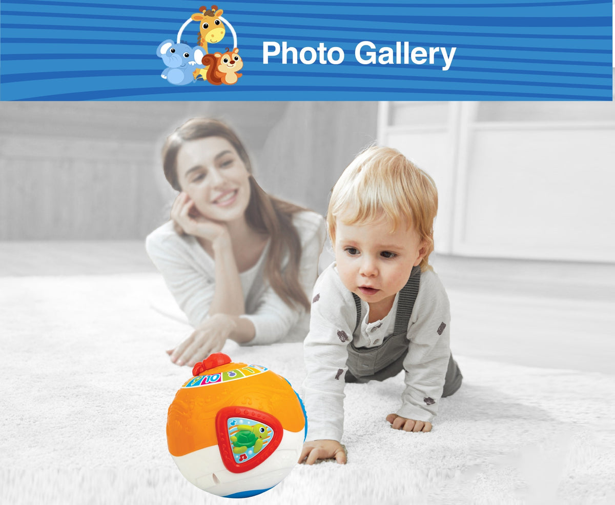 WinFun Roll 'N Learn Activity Ocean Ball with Lights & Music