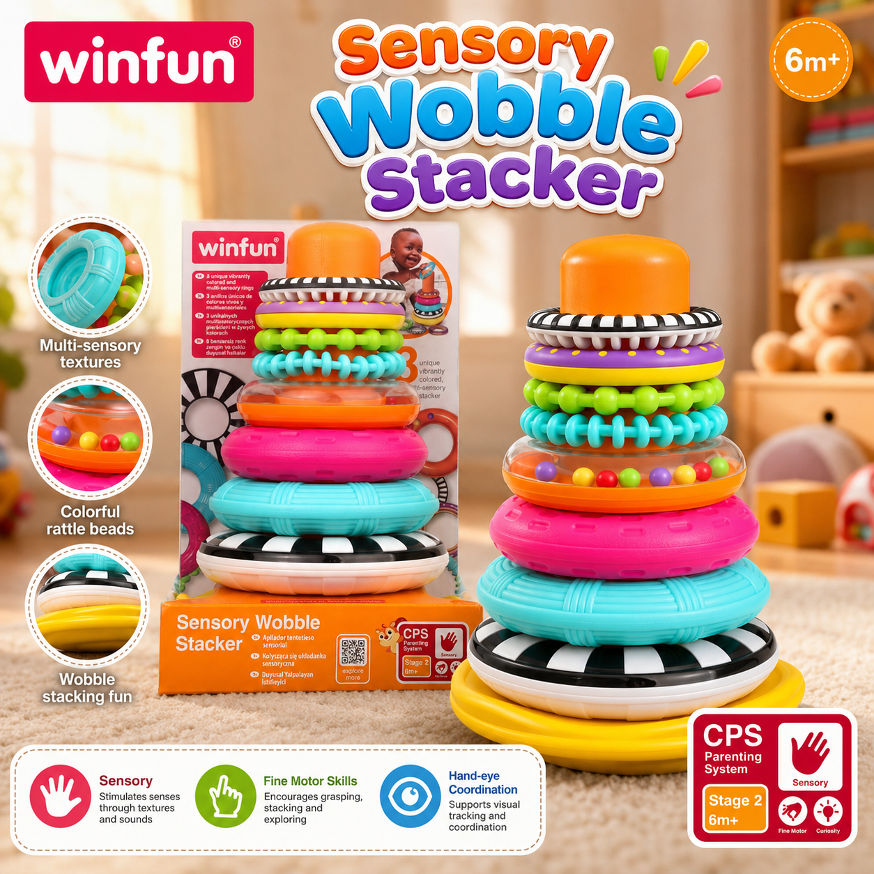 Winfun Sensory Wobblle Stacker