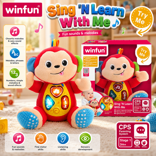 Winfun Sing and Learn Animal Pal-Monkey