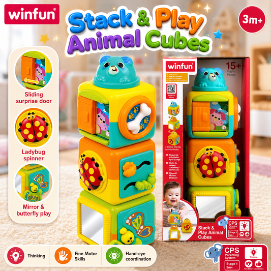 Winfun Stack N Play Animal Cubes