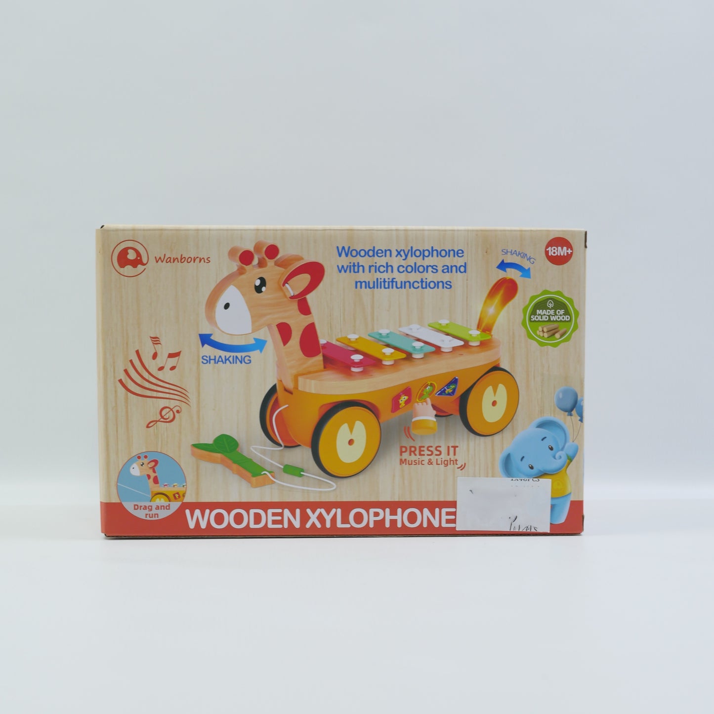 Wooden Giraffe Xylophone Musical Toy