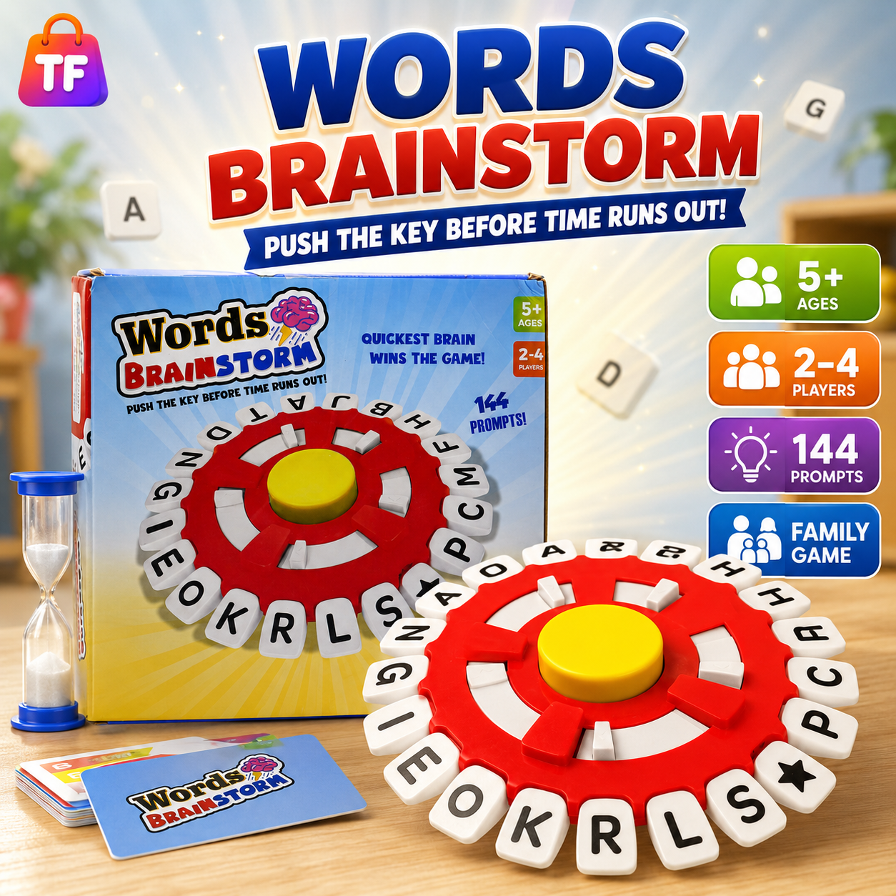 Words Brainstorm Letter Matching Game - Age 5+